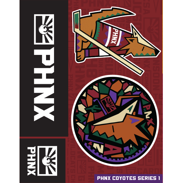 PHNX Coyotes Sticker pack