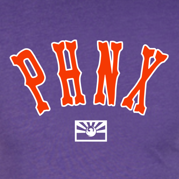 PHNX Western Font Purple Tee